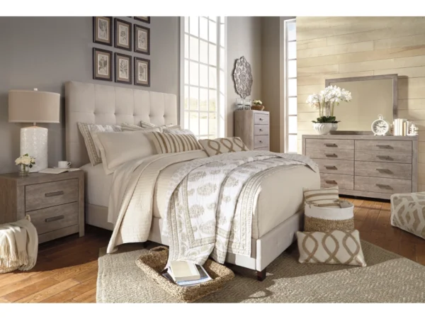 Dolante Queen Upholstered Bed with Square Button Tufting - Image 4