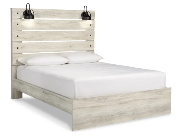 Cambeck Queen Panel Bed with Mirrored Dresser - Image 4