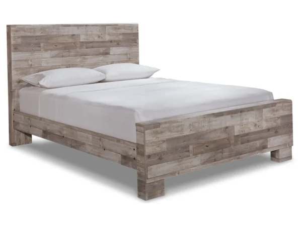 Effie Queen Panel Bed with Mirrored Dresser and Nightstand - Image 3