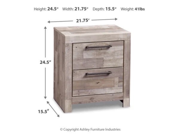 Effie Queen Panel Bed with Mirrored Dresser and Nightstand - Image 9