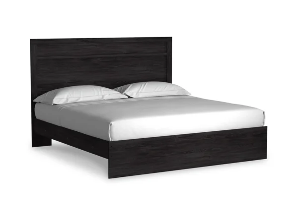 Belachime King Panel Bed with Mirrored Dresser and Nightstand - Image 4