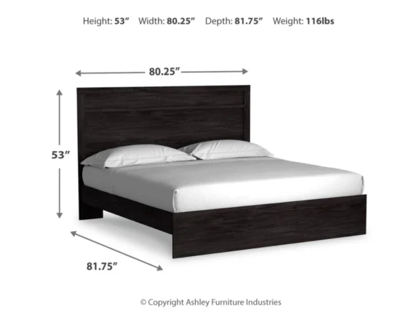 Belachime King Panel Bed with Mirrored Dresser and Nightstand - Image 7