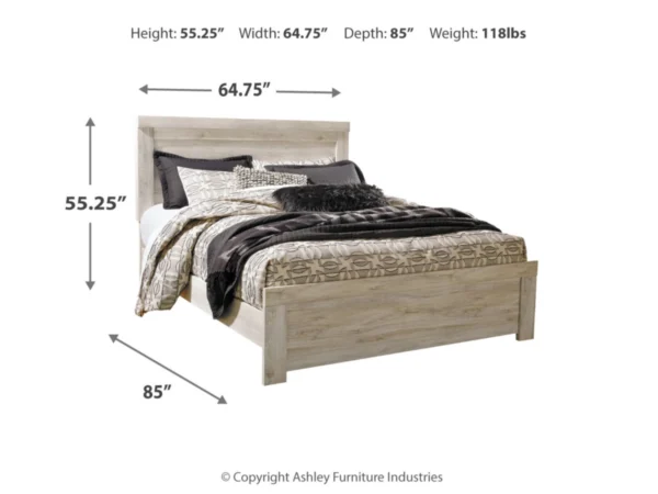 Bellaby Queen Panel Bed with Mirrored Dresser - Image 4