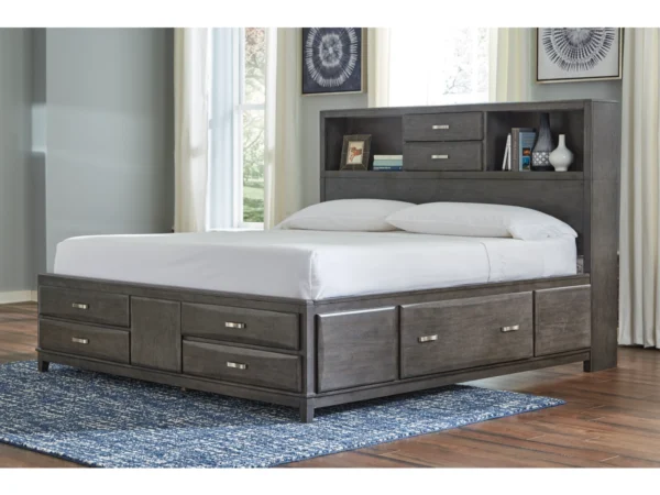 Caitbrook King Storage Bed with 8 Drawers