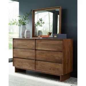 Isanti 6 Drawer Dresser and Mirror