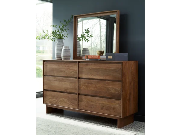 Isanti 6 Drawer Dresser and Mirror