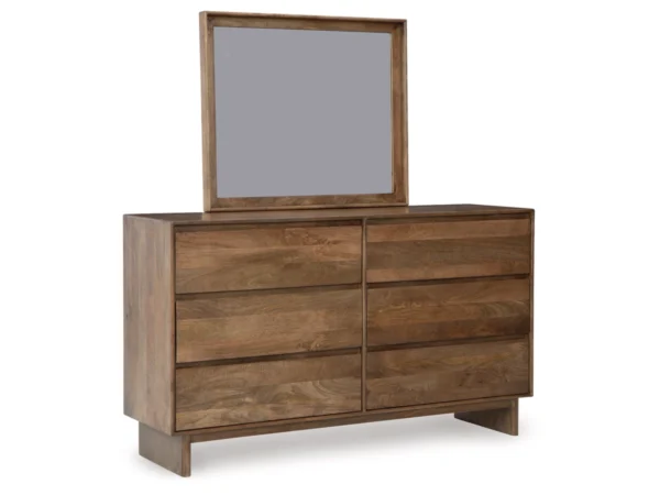 Isanti 6 Drawer Dresser and Mirror - Image 2