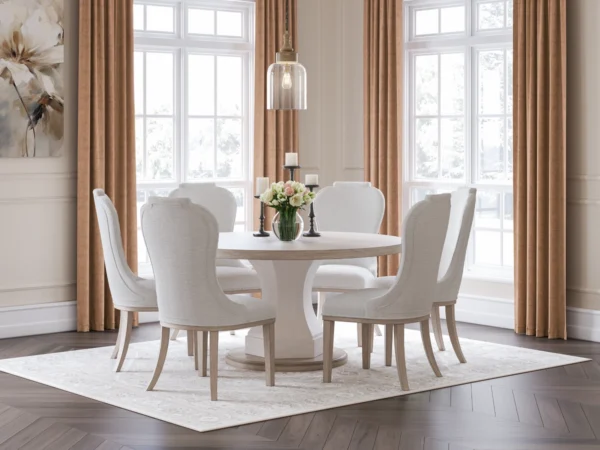 Jorlaina Dining Table and 6 Chairs