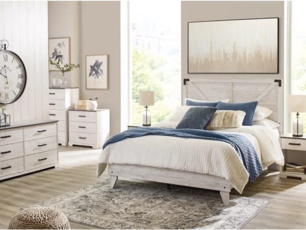 Shawburn Queen Crossbuck Panel Platform Bed - Image 4