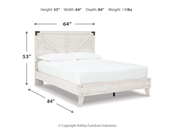 Shawburn Queen Crossbuck Panel Platform Bed - Image 6
