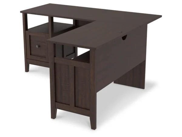 Camiburg 59" L-Shaped Home Office Desk with Drawer - Image 3